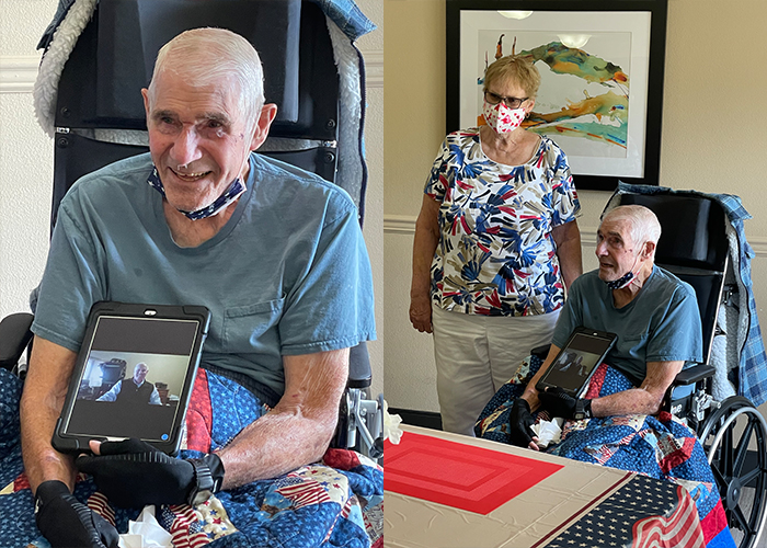 WWII Veteran Honored with Quilt of Valor