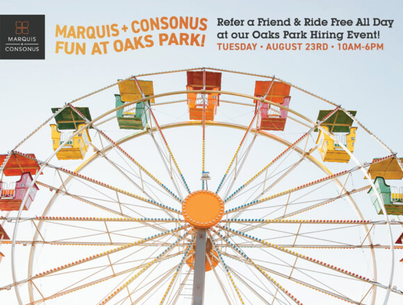 Marquis + Consonus 2022 Oaks Park Hiring Event