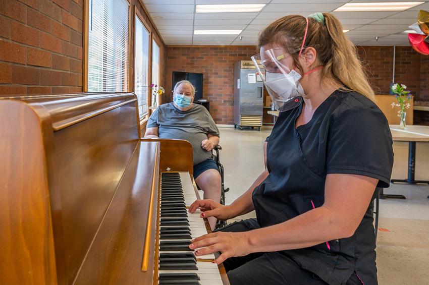 Playing Music and Caring for Seniors